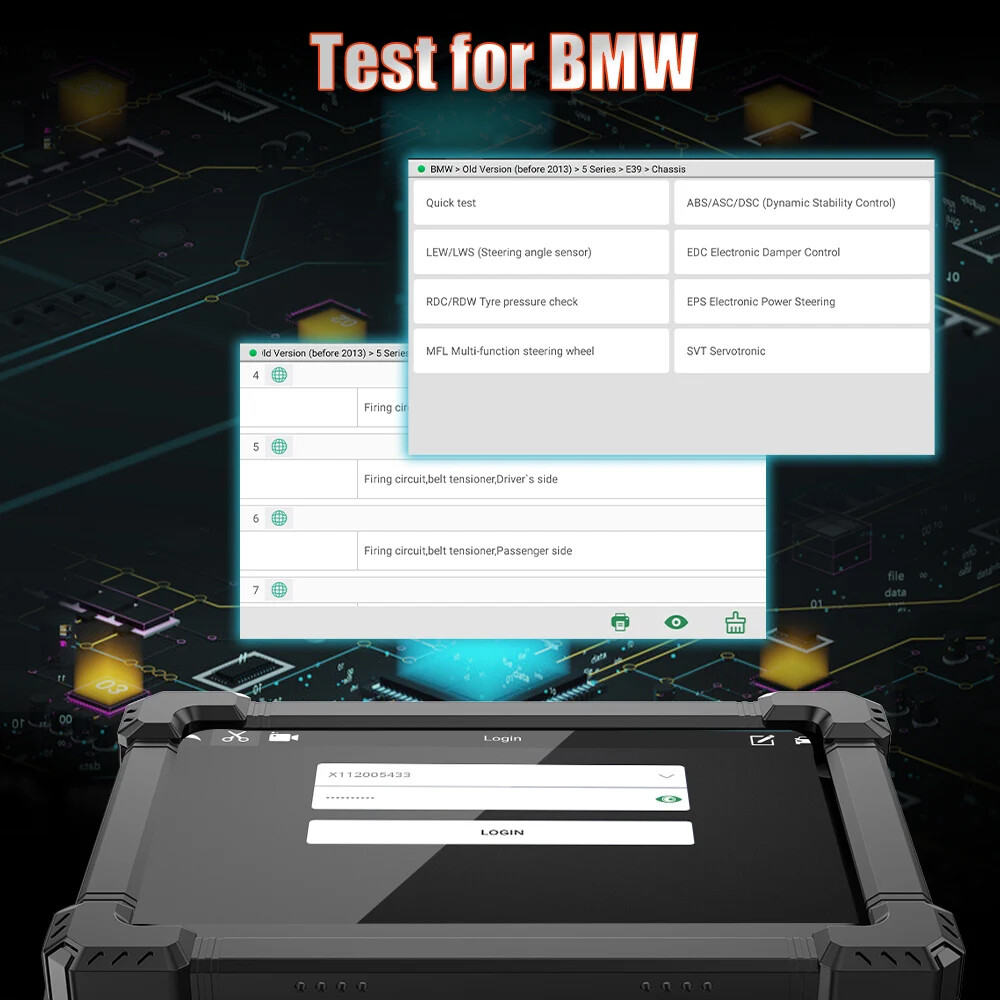 ANCEL X7 Bluetooth OBD2 Scanner Bi-directional Scan Tool Full System Diagnostic