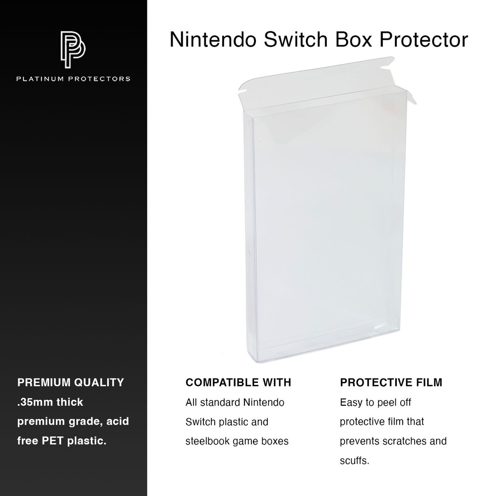 Nintendo Switch Protector Cases for Plastic and Steelbook Game Boxes