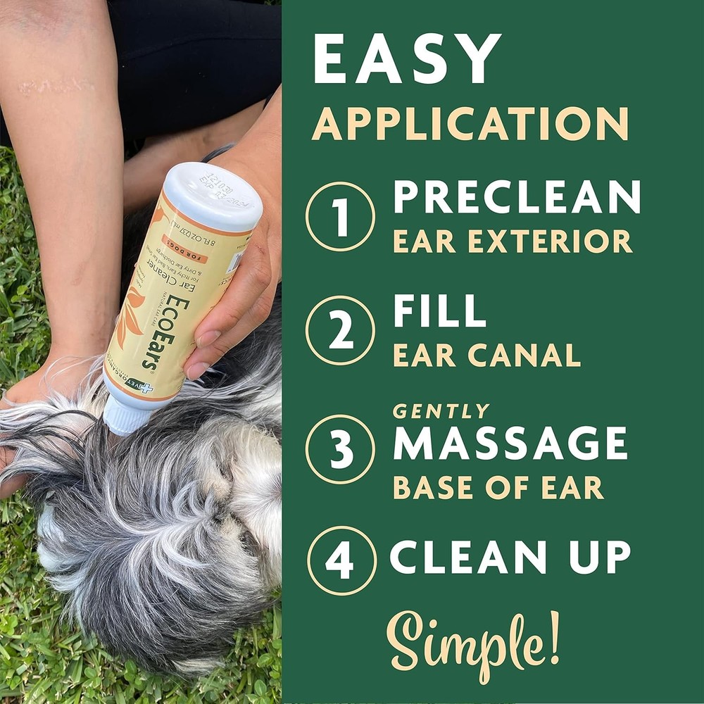 Multi-Symptom Dog Ear Cleaner for Itch Relief & Deodorizing (8oz)