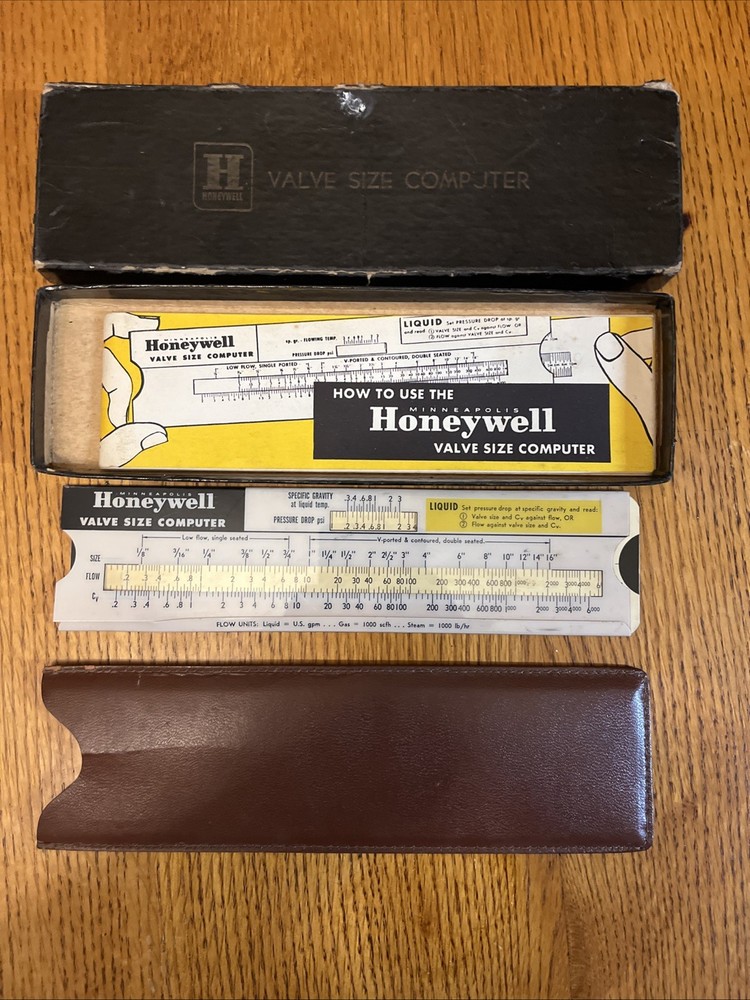 Honeywell Valve Size Computer  1950s