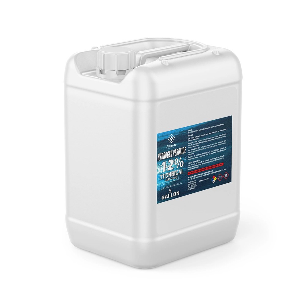 Hydrogen Peroxide 12% Technical Grade - 5 Gallon Pail