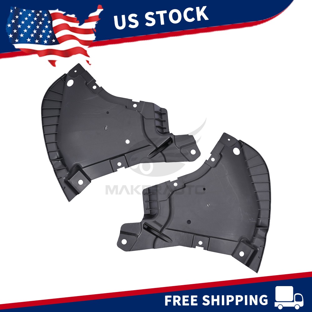 Front Engine Splash Shield PAIR For Mercedes Benz E300 2017-2019 NEW