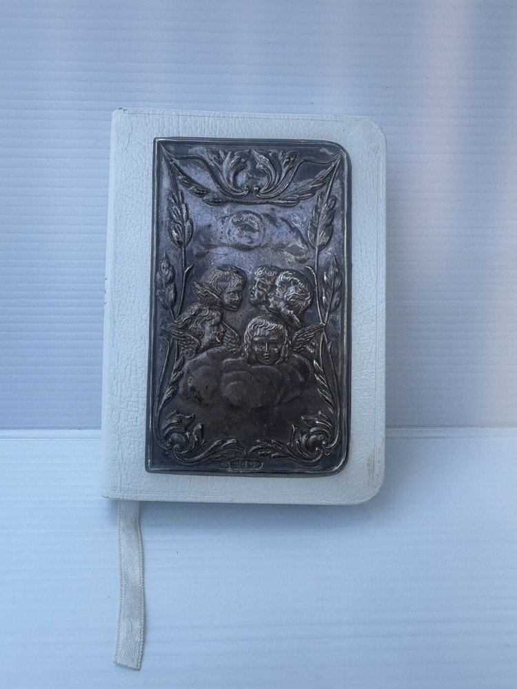 Sterling Silver Front Covered Pocket Bible Hallmarked - Bin#3
