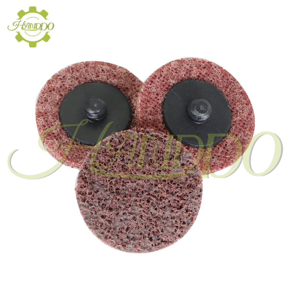 50Pcs 2" Medium Surface Conditioning Discs Roll Lock Die Grinder Sanding Pads