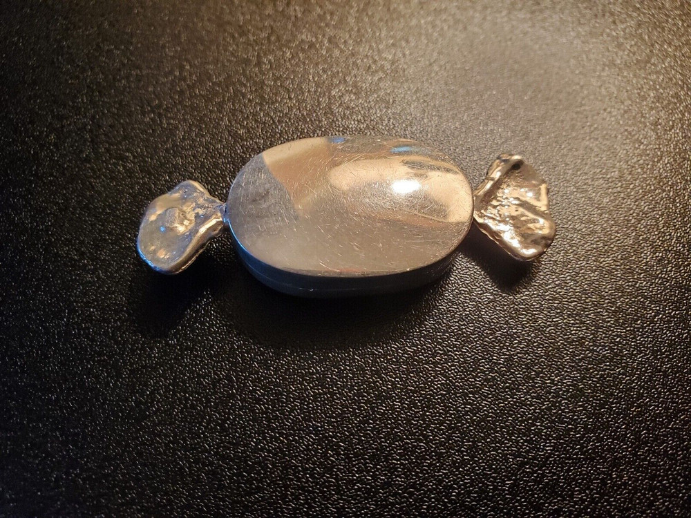 Vintage Sterling Silver (925) Miniature Candy Hinged Pill Box
