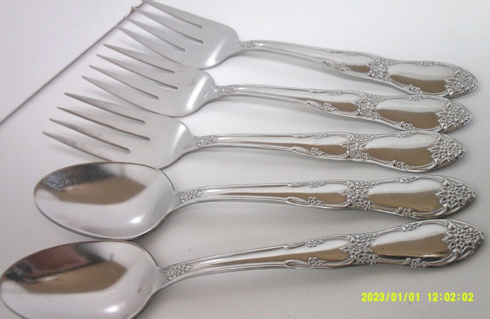 William Rogers 5 Piece Oneida flatware
