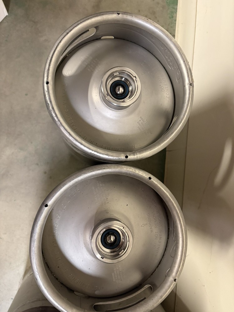 Pack of 2 …..Stainless Steel 1/4 Barrel 7.75 Gallon Beer Sankey Keg