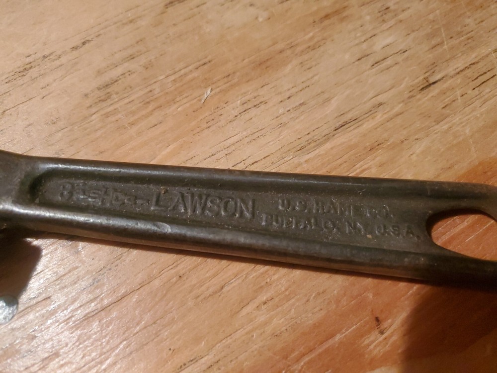 Vintage Lawson 8 Inch Offset Pipe Wrench