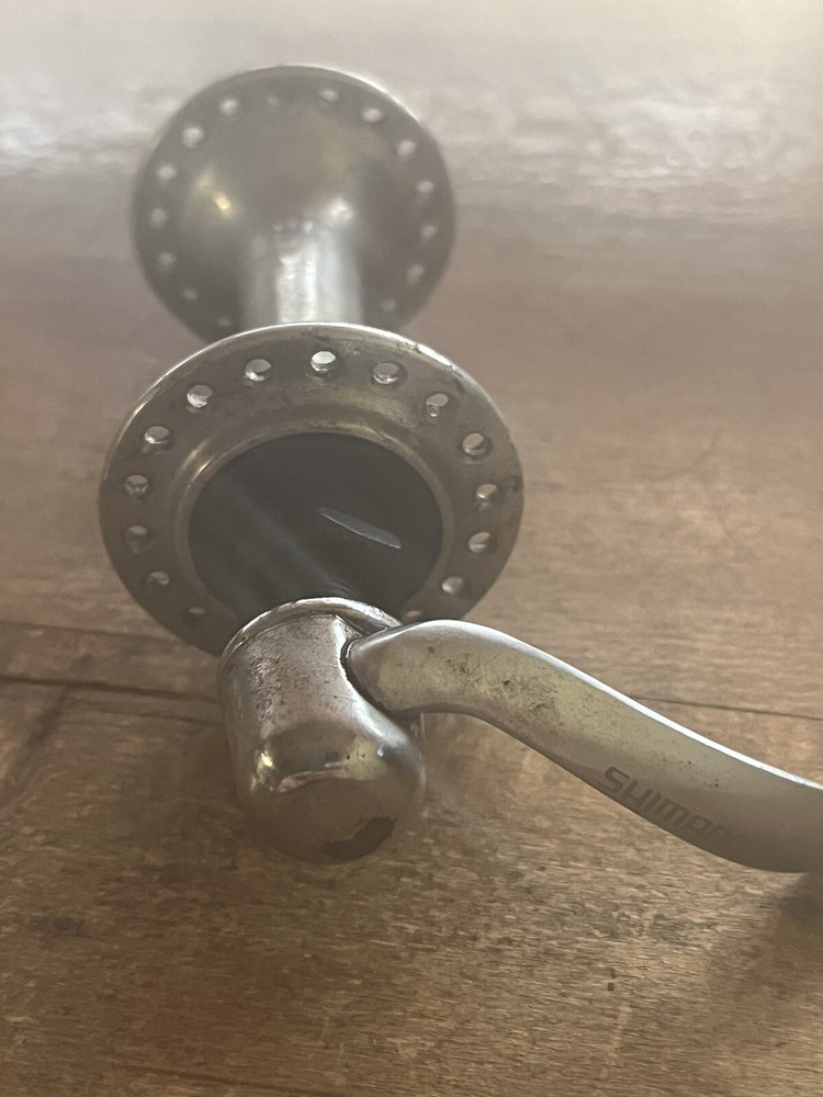 Vintage Shimano Front Hub + Quick Release Skewer 36 h ~see condition~