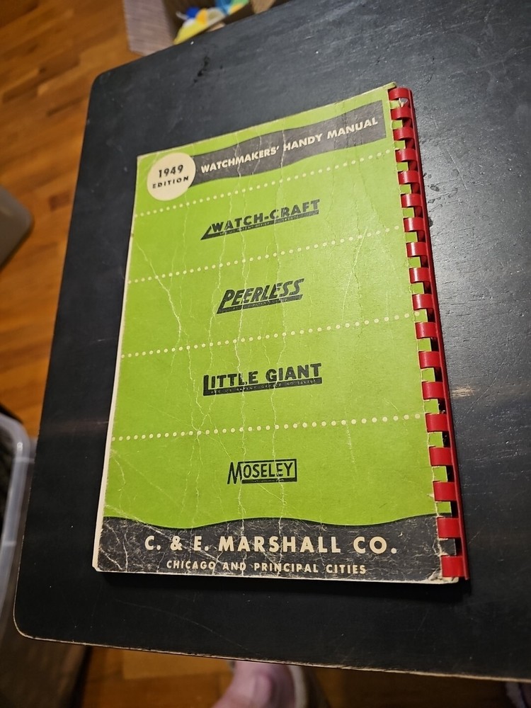 Watchmakers Handy Manual 1949 Edition