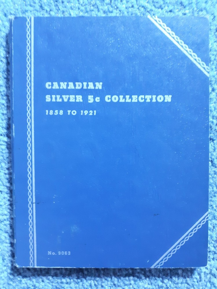23 DIFFERENT CANADA 5c SILVERS IN FOLDER