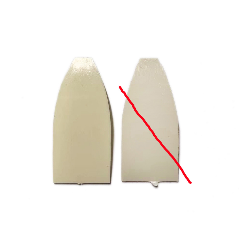 20x Cello Bow Tip Material Black Plastic Tip + White /Yellow Plastic Tip