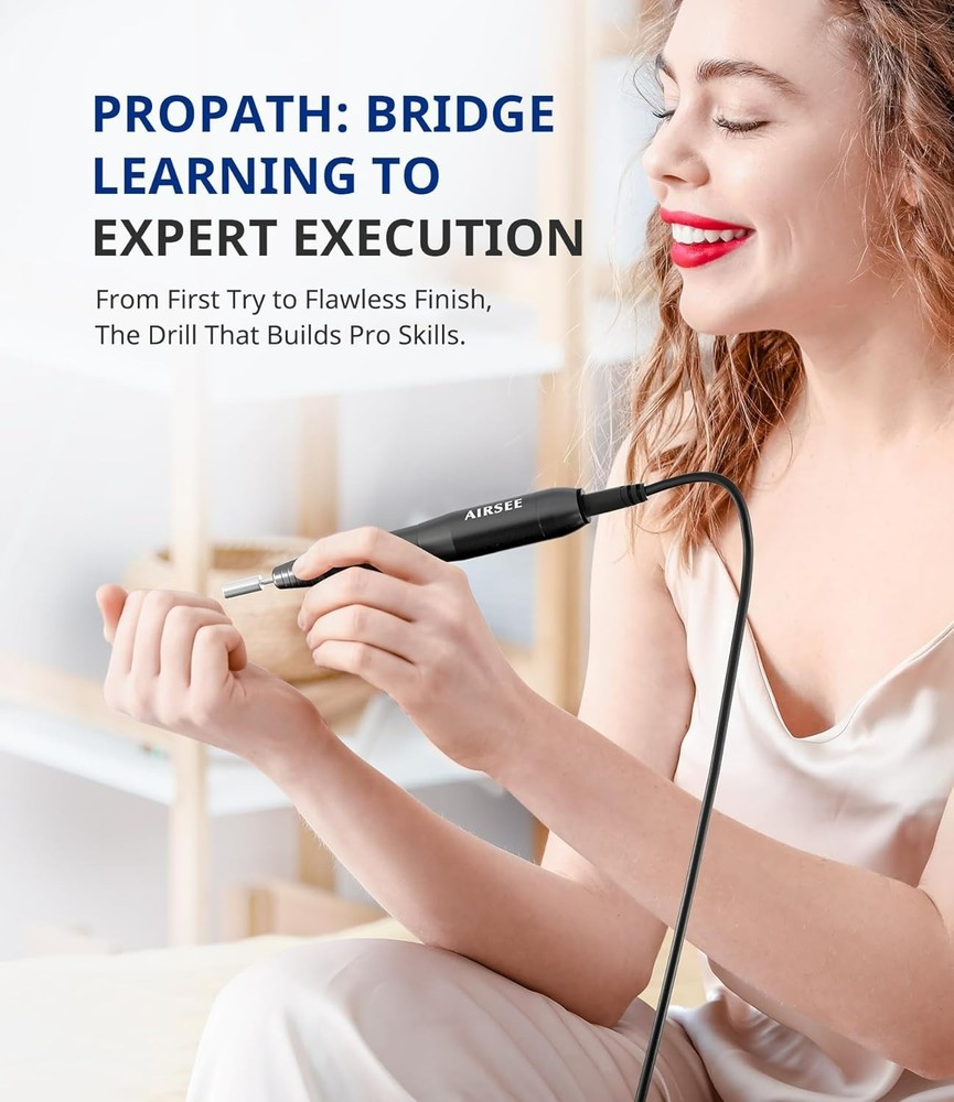 Studio Basic Electric Nail Drill, USB Portable Nail E File Machine for Profes...