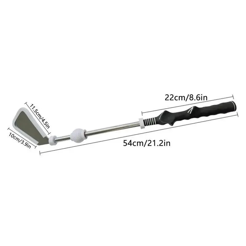 Retractable Golf Swing Trainer Tempo Grip Aid Click Sound Training Tool