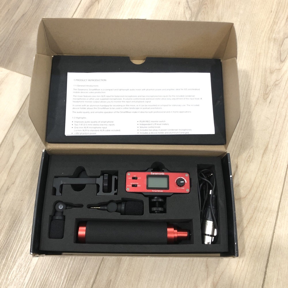 Saramonic SMARTMIXER for Smartphone Recording Microphone Rig