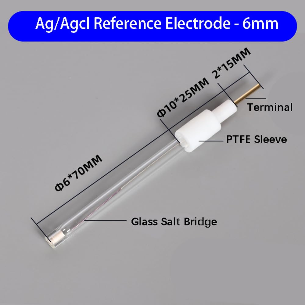 Silver Chloride Silver Reference Electrode, Ag/Agcl Reference Electrode, 1 Pcs S