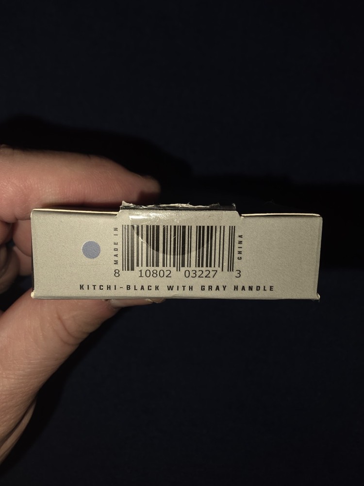 Warpath Blades Kitchi Black With Gray Handle