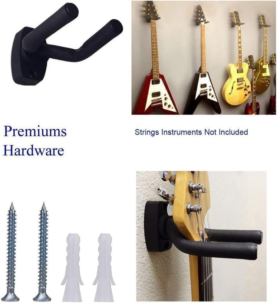 Guitar Wall Hanger Stands for Ukulele, 2 Pack