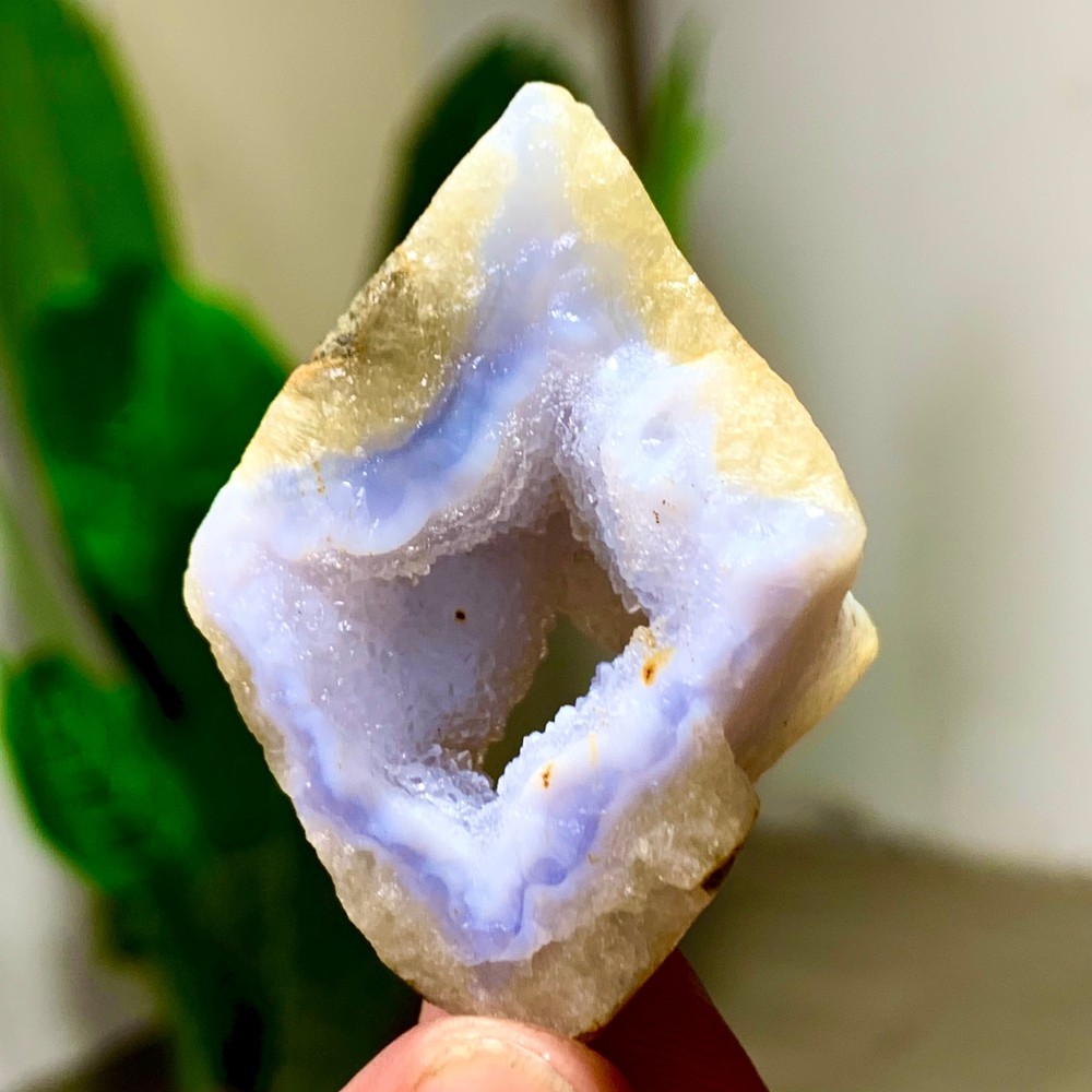 43GNatural Blue striped agate Crystal Chunks piece form Mineral Specimens