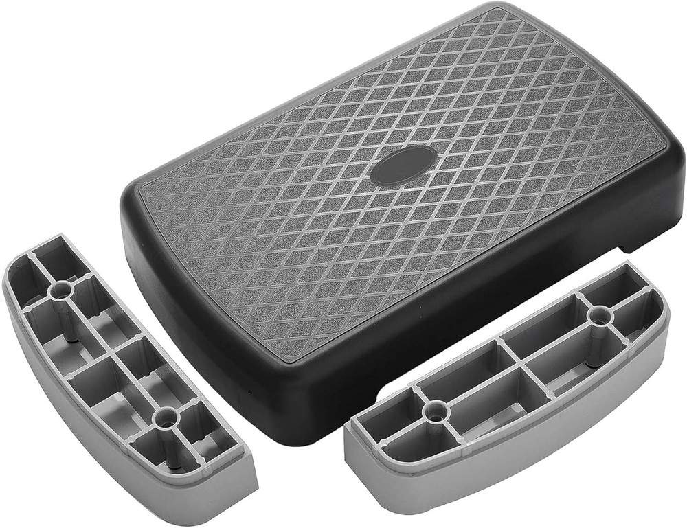 Aerobic Step Platform Trainer with Adjustable 2-Level Risers, 400 Pound Weight C