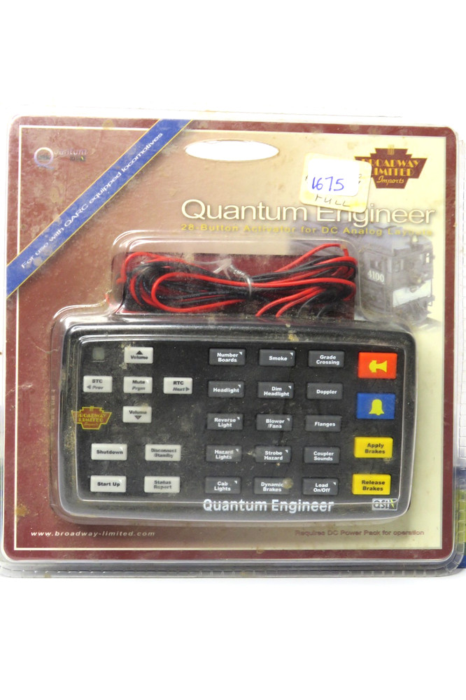 BROADWAY LIMITED QUANTUM ENGINEER 28 BUTTON ACTIVATOR FOR DC ANALOG "SEALED"