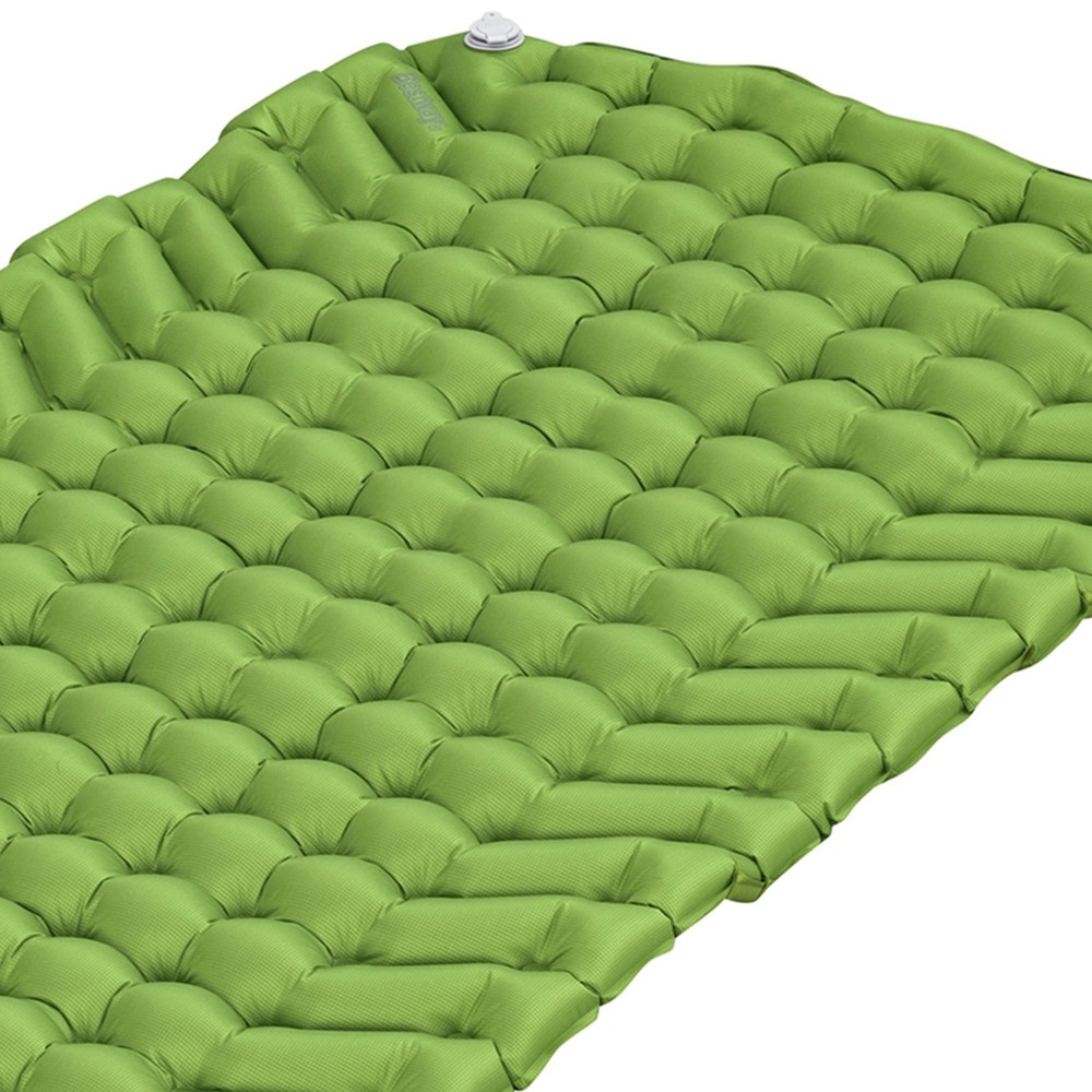 Bestway WanderLite Large Rectangular Sleeping Air Pad with Storage Bag, Green