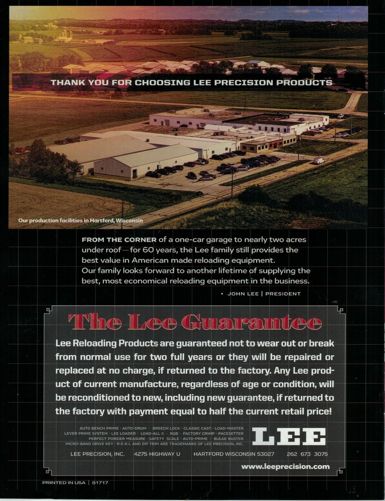 LEE Ultimate 4 Die Set 30/30 Winchester 90693 FAST SAME DAY PRIORITY SHIP