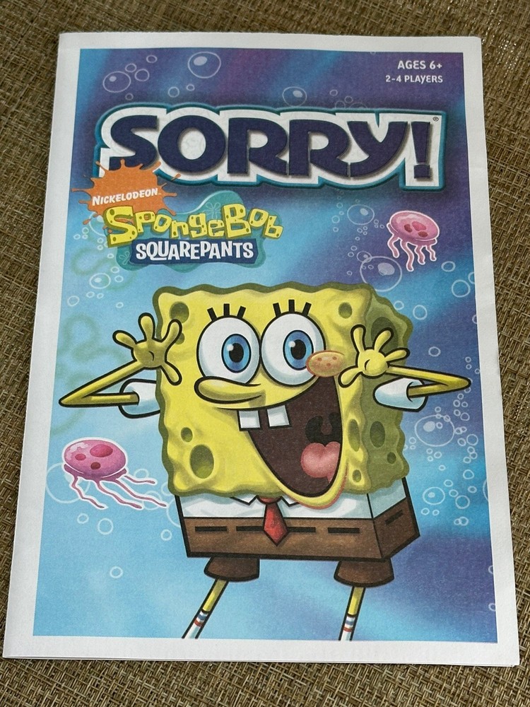 SORRY! SpongeBob Squarepants Game Replacement Pieces - You Choose