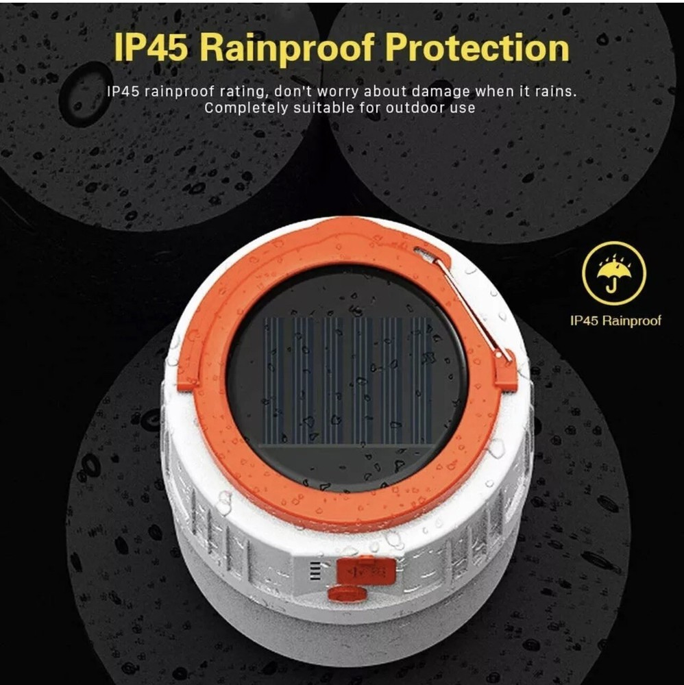 Camping Lantern LED Emergency Portable Light Waterproof Solar Powered remote