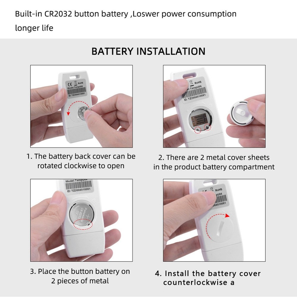 Temperature Recorder USB Temp Data Logger With PDF SCF Report For US