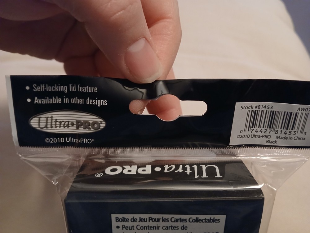 Ultra Pro 80 Card Deck Box - Black Card Holder