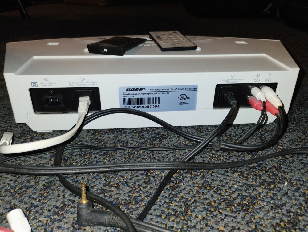 Bose Acoustic Wave II Multi-Disc Changer Accessory CD Music System White Tested