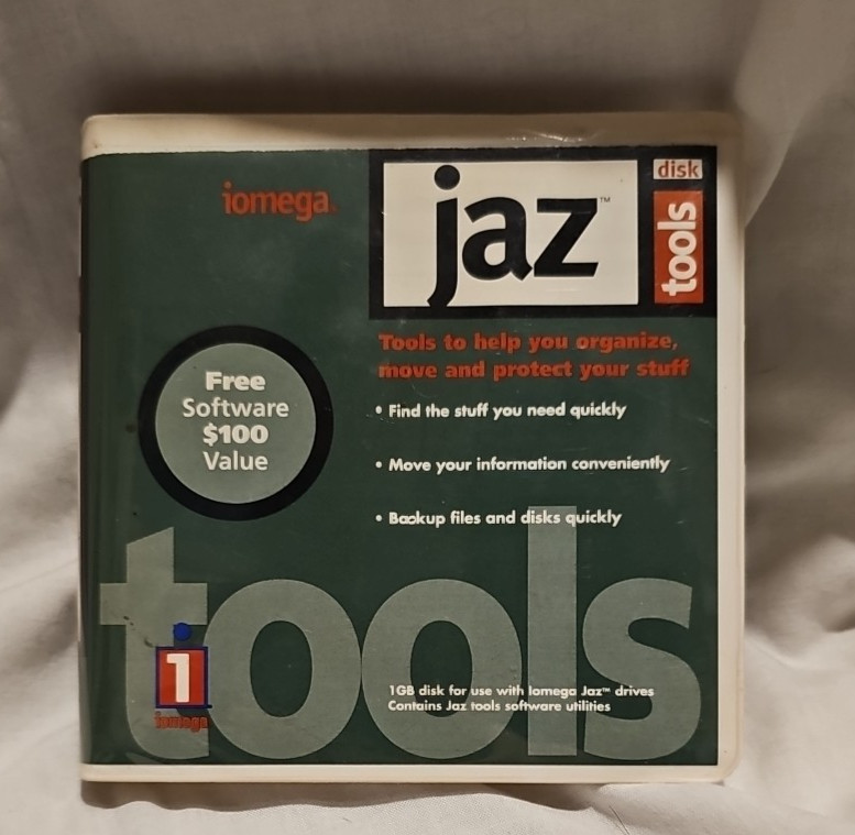 Iomega Jaz Disk Tools 1GB Sealed