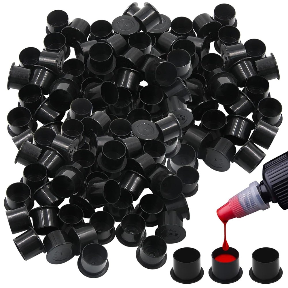 Durable 1000Pcs Disposable Tattoo Ink Caps - Three Sizes for Every Need