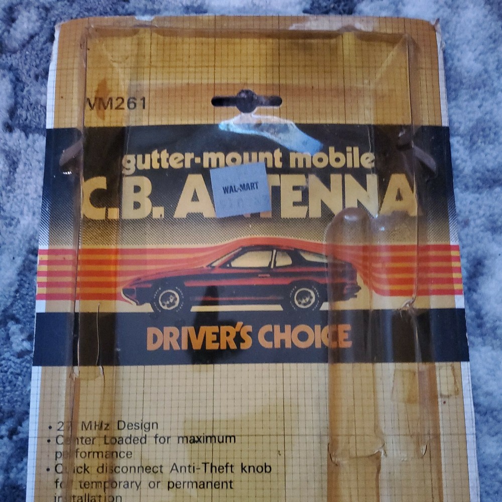 Vintage Drivers Choice Gutter Mount Mobile Antenna
