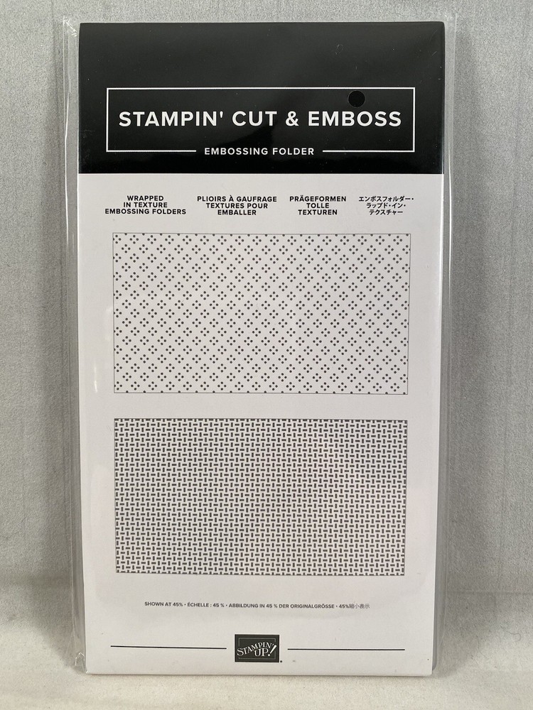 WRAPPED IN TEXTURE Embossing Folder Stampin Up  New