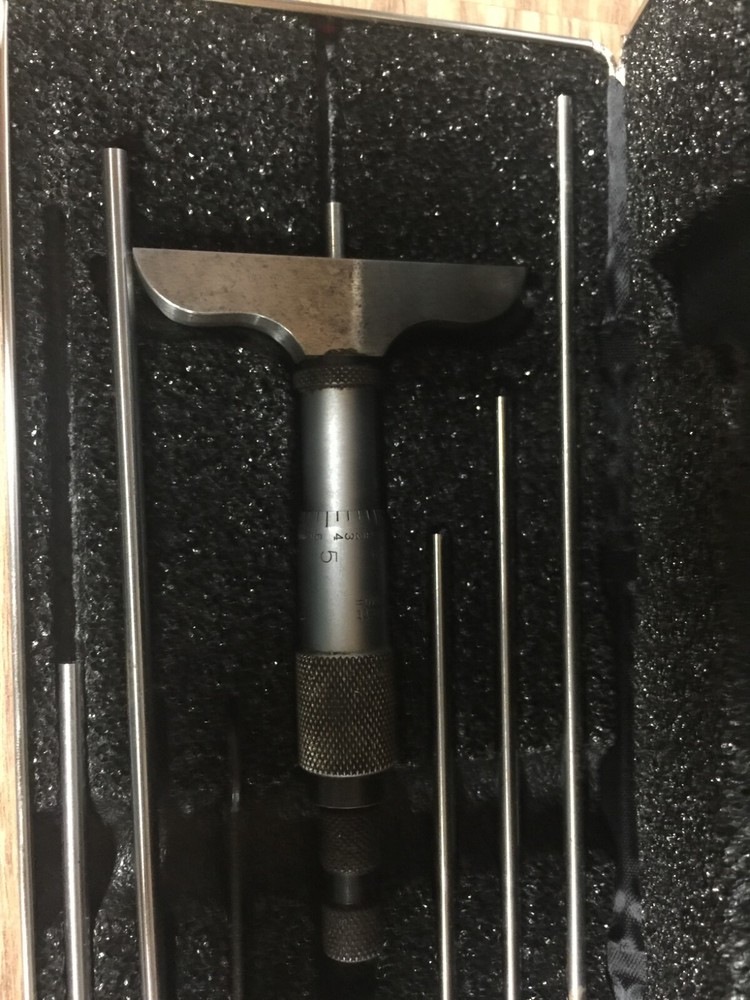 STARRETT 0 - 6 " DEPTH MICROMETER .001 "