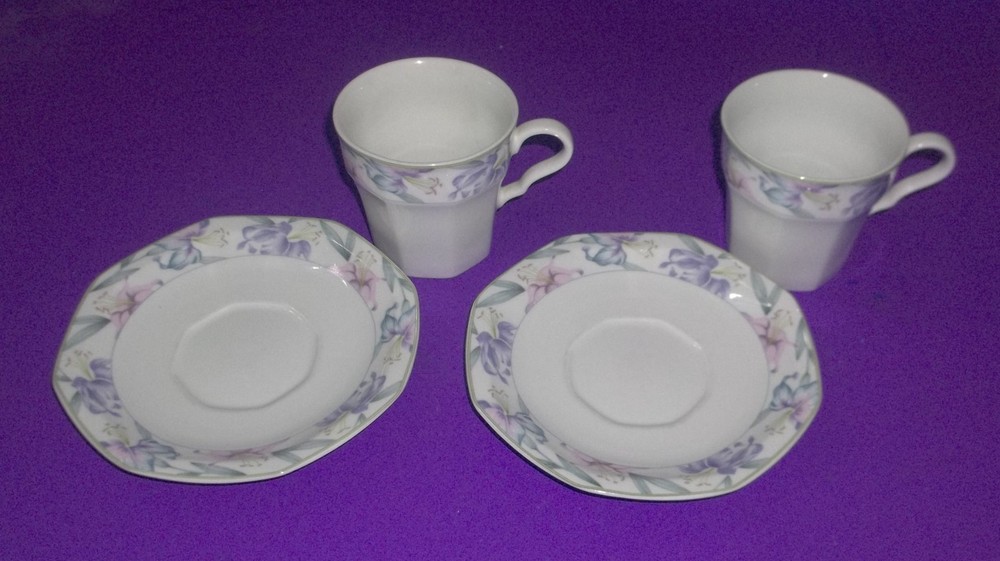 (2) Christopher Stuart Victoria 5 Pc. China Place Setting ~ Easter Mother's Day