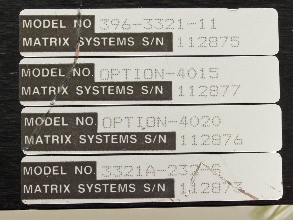 Matrix Systems Corp MSC Control Interface Unit with RS232 Option 3321A-232-S