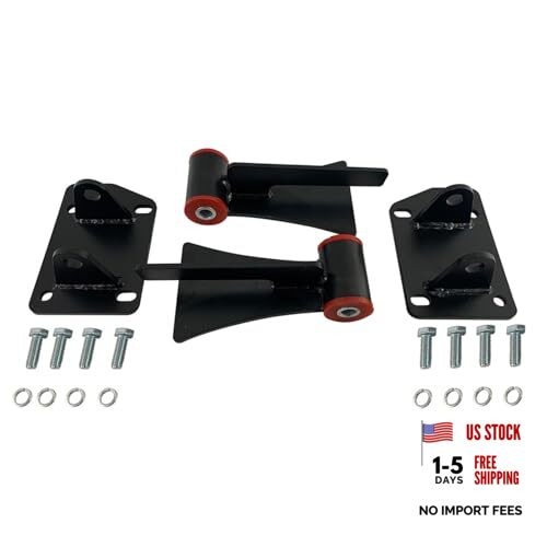 Motor Mount Set Engine & Frame Brackets with Bushings Compatible with Chevy