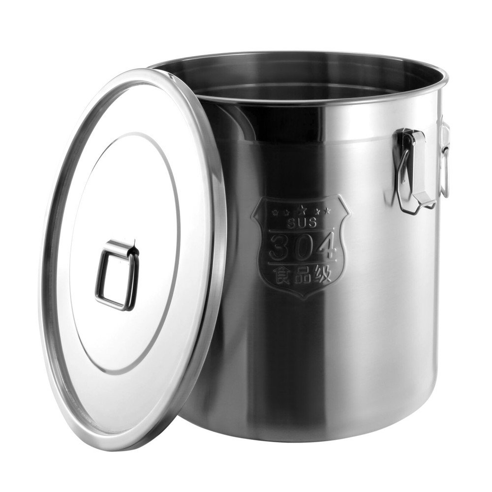 80 Lbs. Capacity Rice Dispenser Grain Storage Container, White