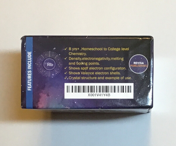 Periodic Table of Elements Laminated Flashcard Science kit Quick Element Study