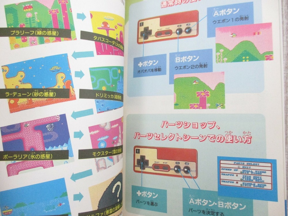 FANTASY ZONE Guide Nintendo Famicom 1987 Japan Book TK