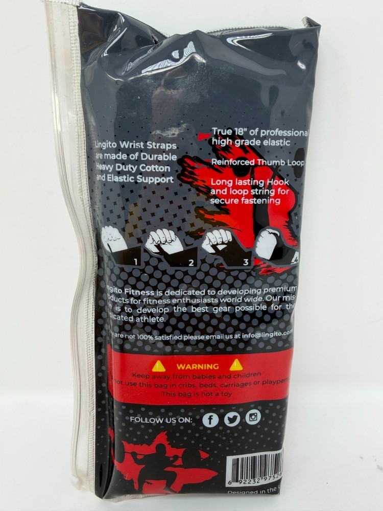 Lingito Wrist Wraps 18 inches - Heavy Duty Elastic Support