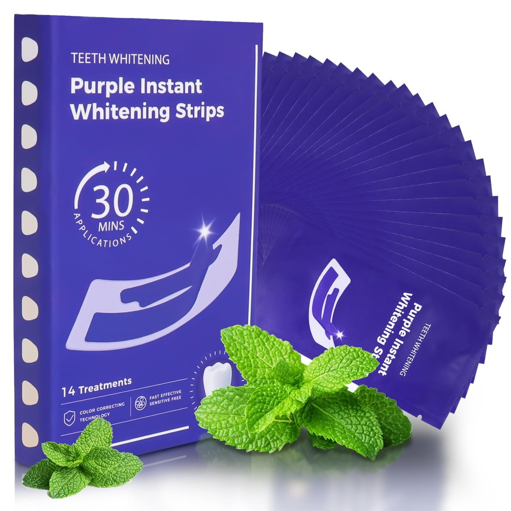 Teeth Whitening Strips for Sensitive Teeth, Enamel Safe White Strips for Teet...