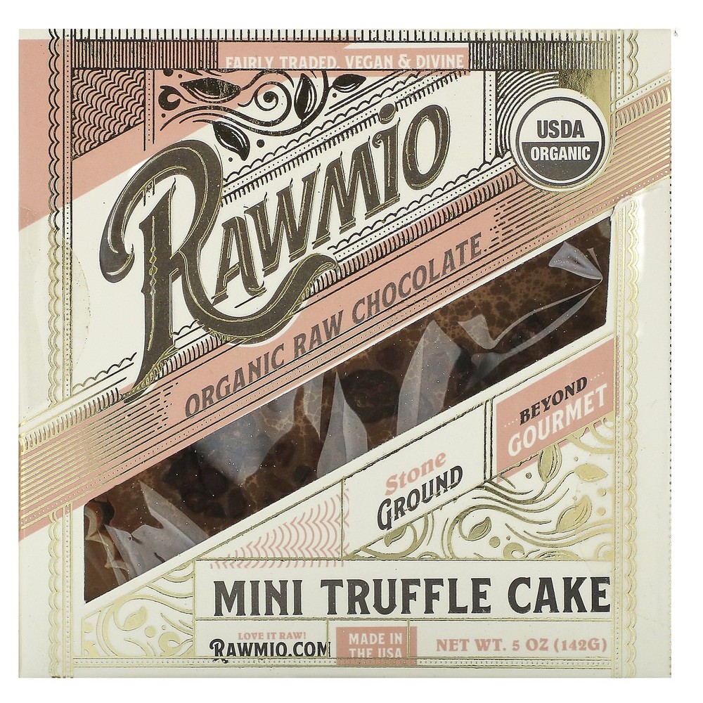 Organic Raw Chocolate Mini Truffle Cake, 5 oz (142 g)