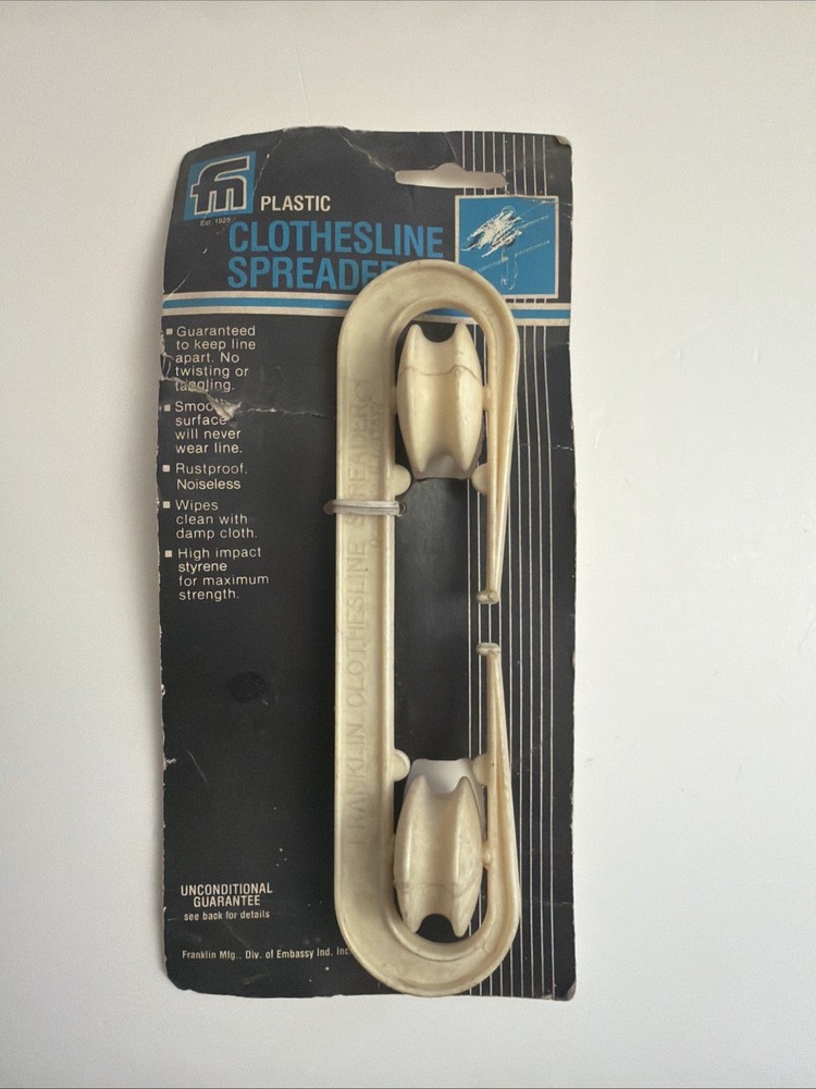 Vintage Franklin Clothesline Spreader No Tangle Plastic Laundry Line Separator