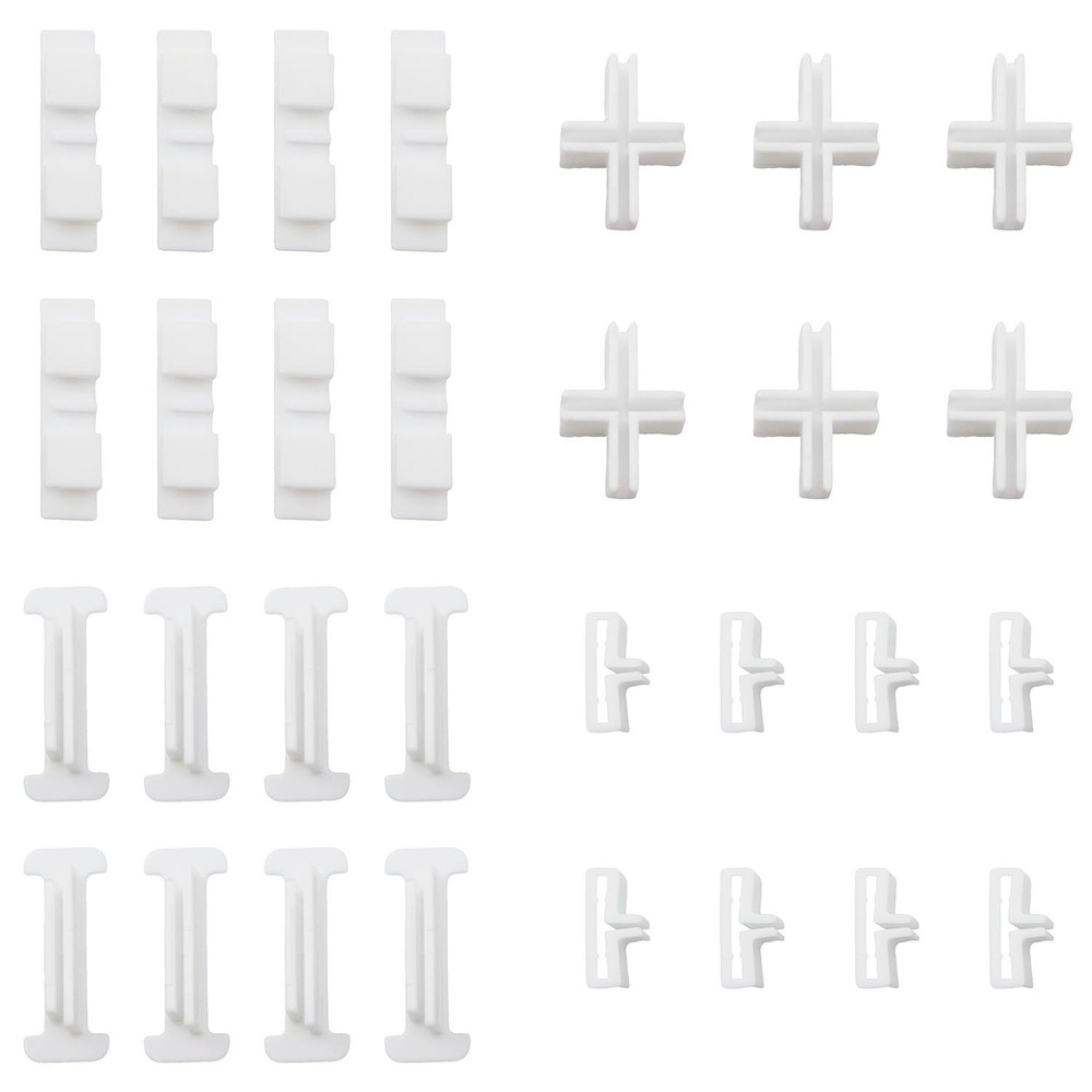 1 Set Drawer Organiser Divider White Plastic Divider Fixing Clip Splice Buckl...