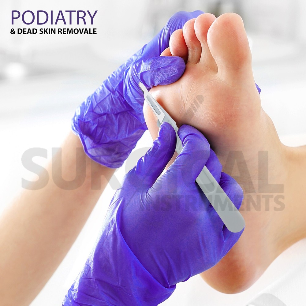 10 Disposable Scalpel #15, Sterile, Plastic Handle High Quality