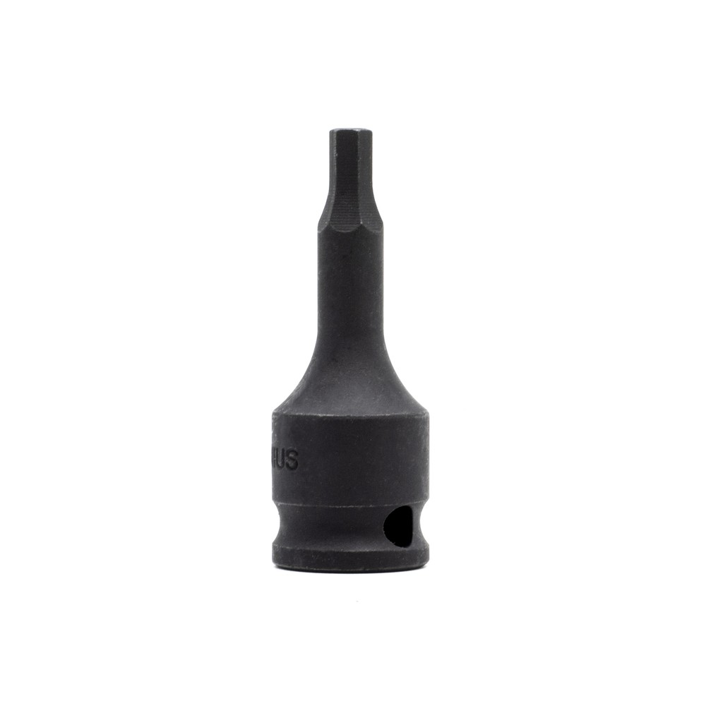 Genius Tools 3/8" Dr. 5/16" Hex Impact Bit Socket, 52mmL (CR-Mo) - 365210